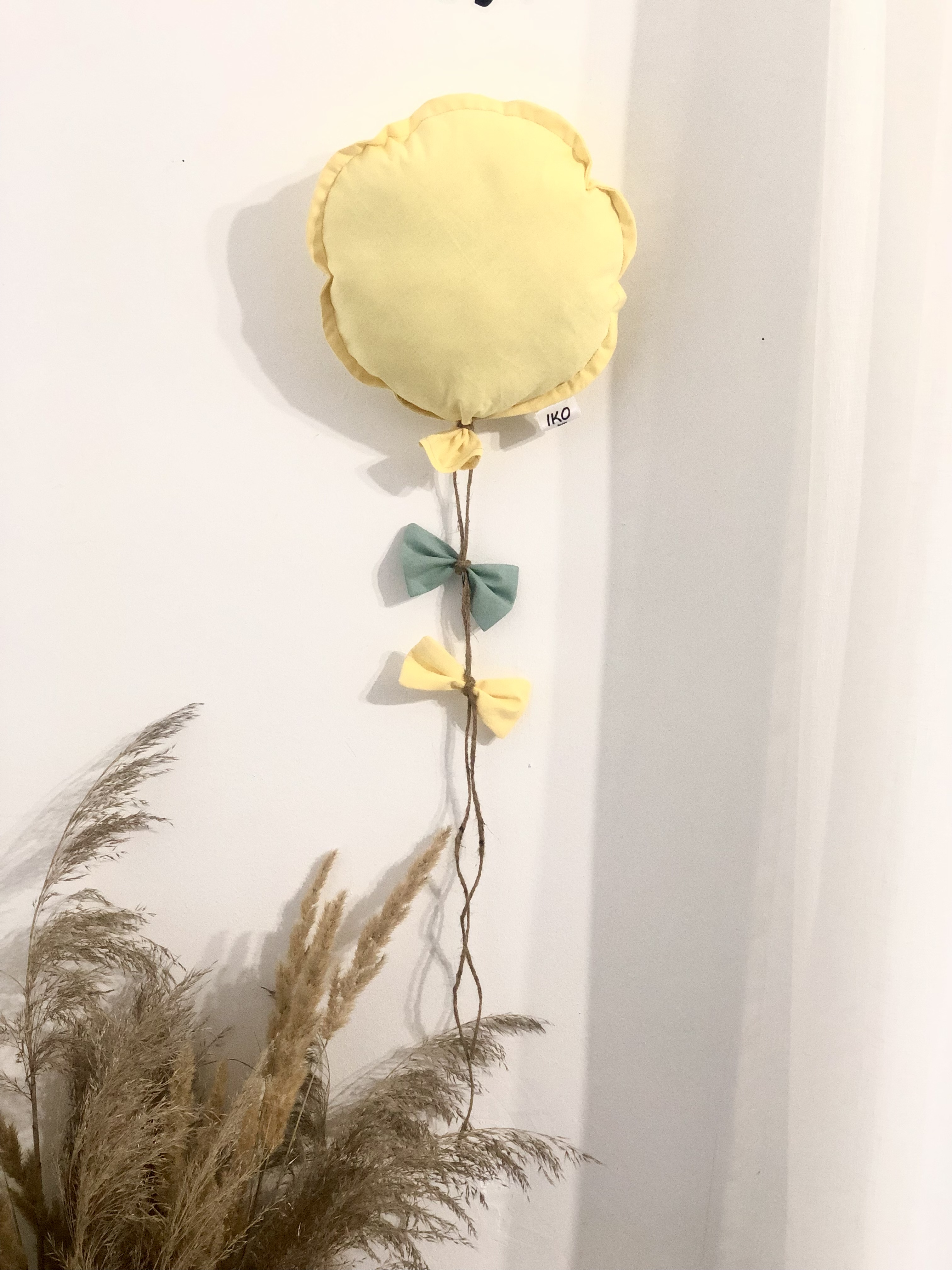 Room decoration yellow balloon